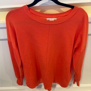 Max Studio Vibrant Orange Long Sleeve Top